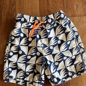 GAP Blue and Cream Geometric Shorts